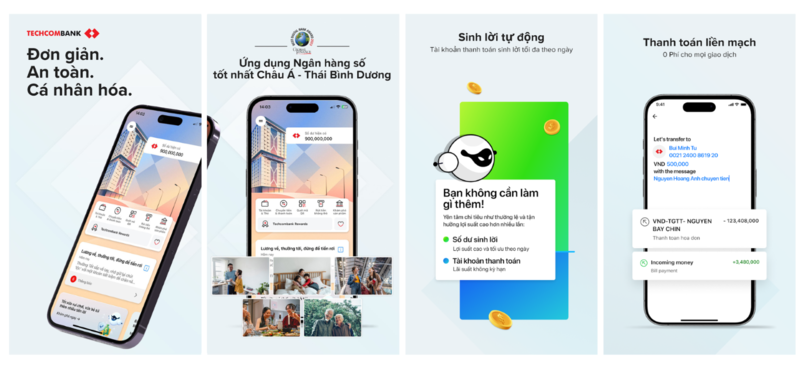 Bắt đầu ngay với Techcombank Mobile để đơn giản hóa tất cả giao dịch