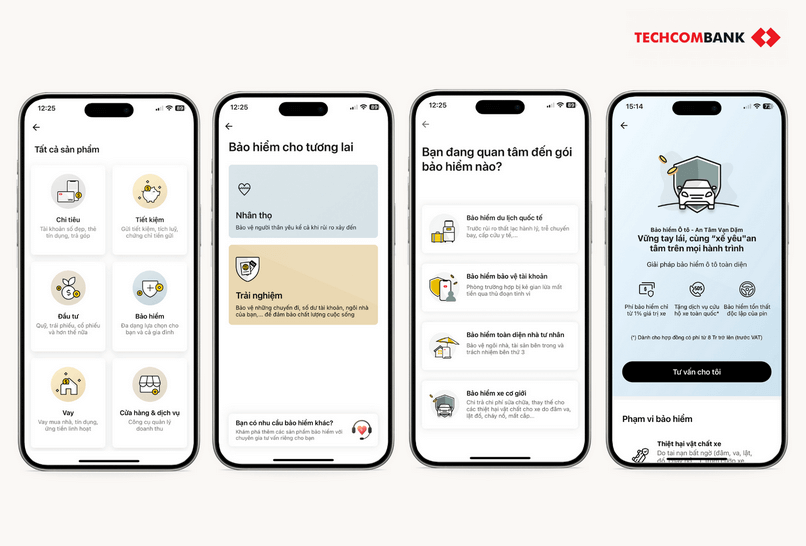 Liên hệ chuyên gia Techcombank qua Techcombank Mobile.