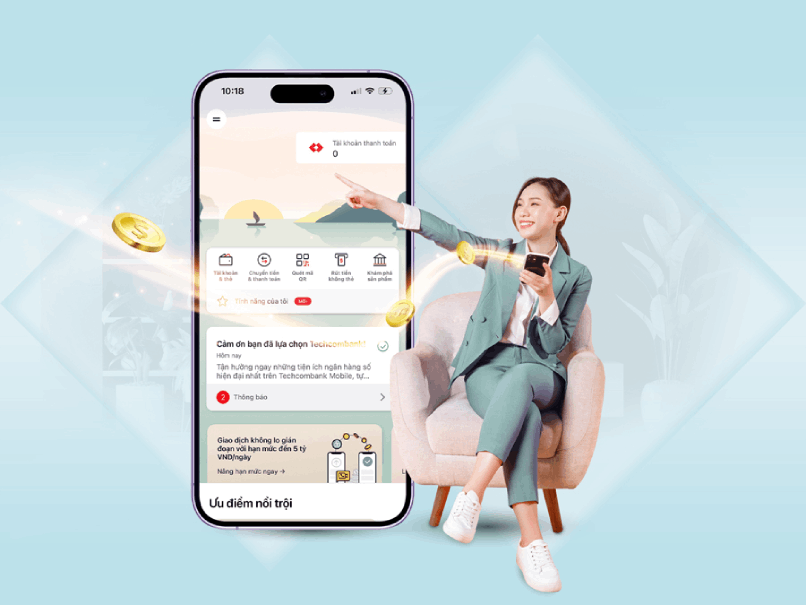 Đừng quên truy cập Techcombank Mobile để khám phá các ưu đãi mua vé xem phim tại mục Techcombank Rewards.