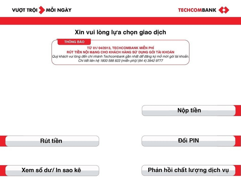 Ấn chọn nộp tiền.