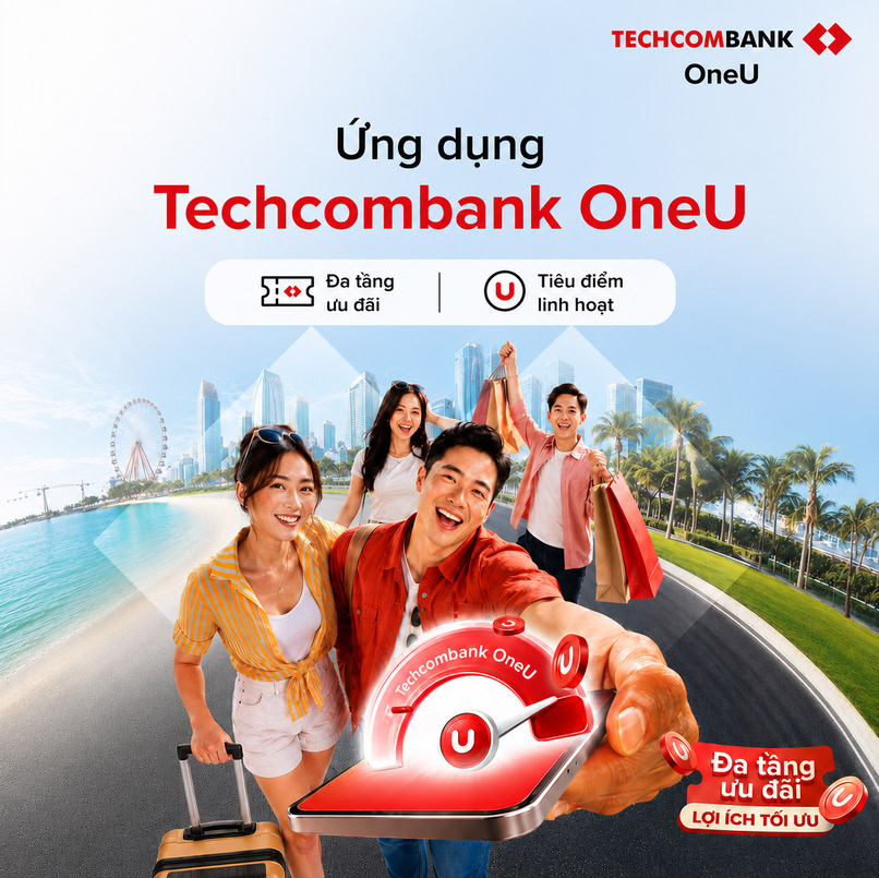 Tải Techcombank OneU ngay hôm nay để trải nghiệm các tiện ích thông minh.