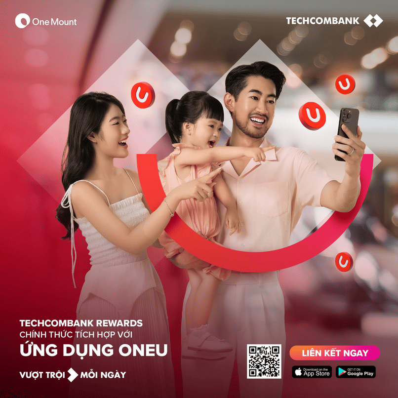 Liên kết tài khoản Techcombank với OneU để săn nhiều ưu đãi hấp dẫn.