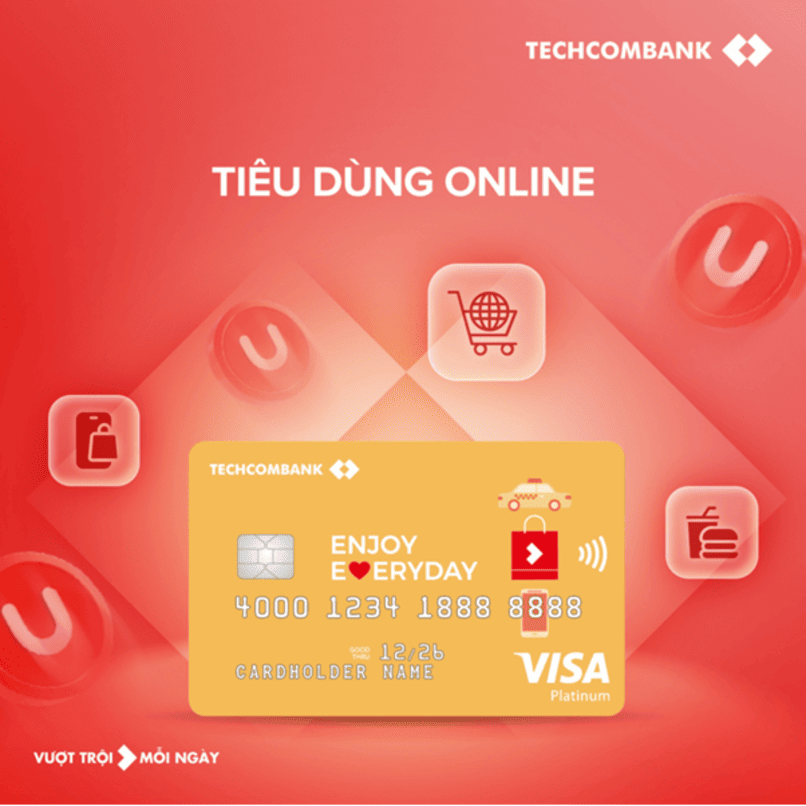 Thẻ tín dụng Techcombank Everyday.