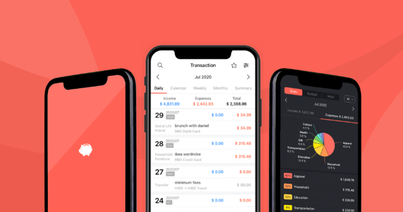 Giao diện ứng dụng Money Manager