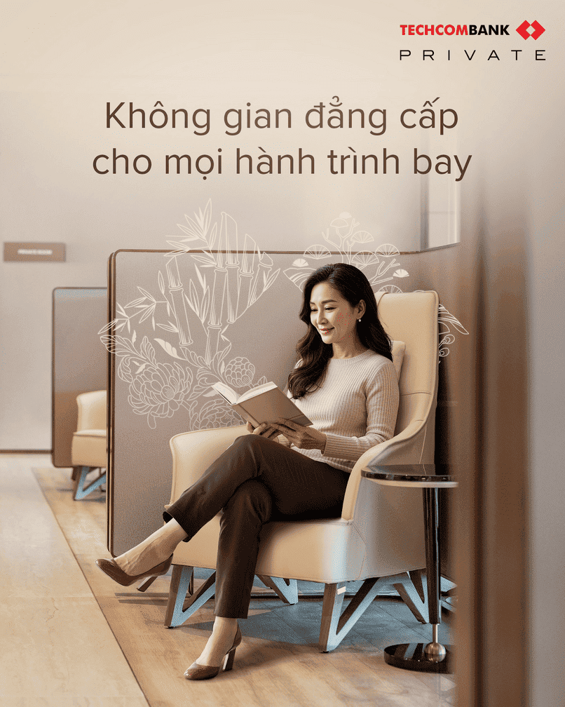 sách, tất cả đều trở nên dễ dàng tại Techcombank Private Lounge.