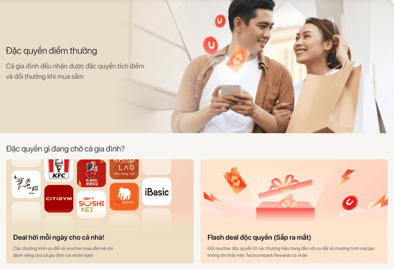 Nhận đặc quyền điểm thưởng khi là thành viên nhóm gia đình.