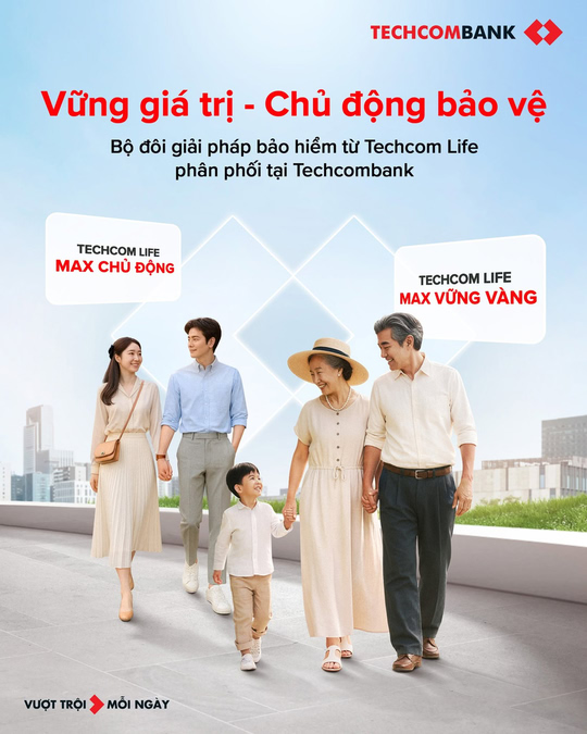 Cả nhà được bảo vệ toàn diện với bộ đôi giải pháp bảo hiểm Techcom Life. 