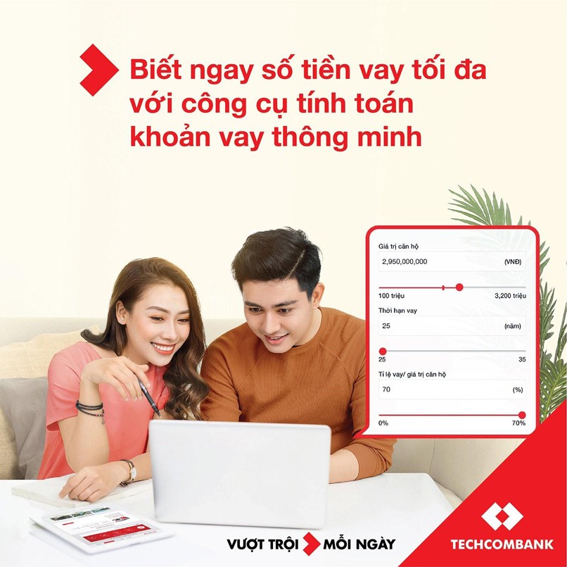 Hãy để công cụ hỗ trợ thông minh của ngân hàng giúp bạn tiết kiệm thời gian tính toán.