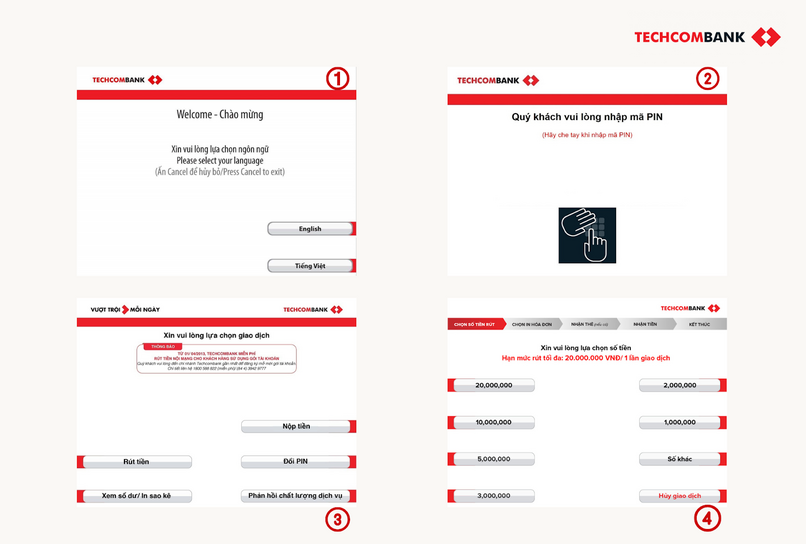 hướng dẫn chi tiết cách quẹt thẻ tín dụng lấy tiền mặt