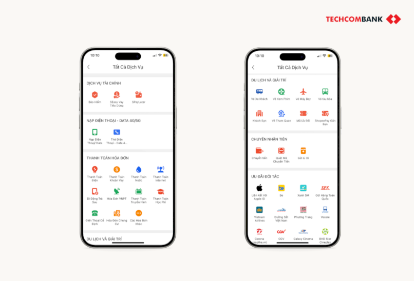 Các dịch vụ trên ShopeePay.