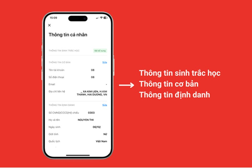 Cần cập nhật đầy đủ thông tin cá nhân để tránh bị khóa tài khoản ngân hàng.