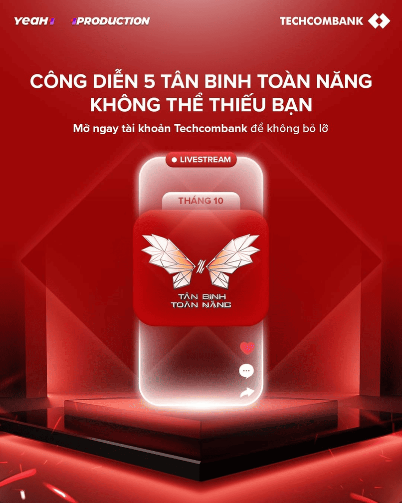 Cơ hội tham dự buổi Công Diễn 5 cùng Techcombank.