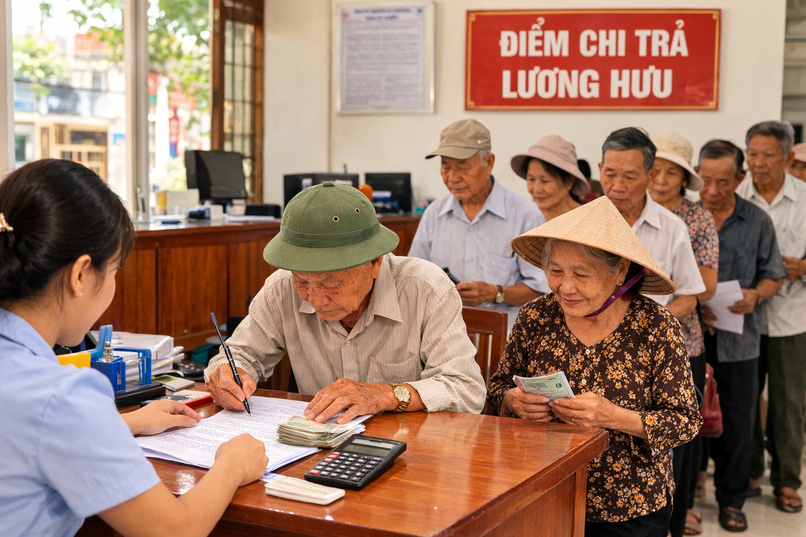 Người hưởng lương hưu và trợ cấp bảo hiểm xã hội thuộc nhóm đối tượng được điều chỉnh quyền lợi.
