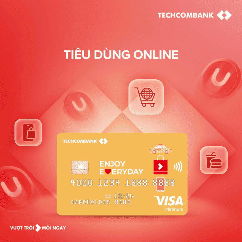 Thẻ tín dụng Techcombank Everyday.
