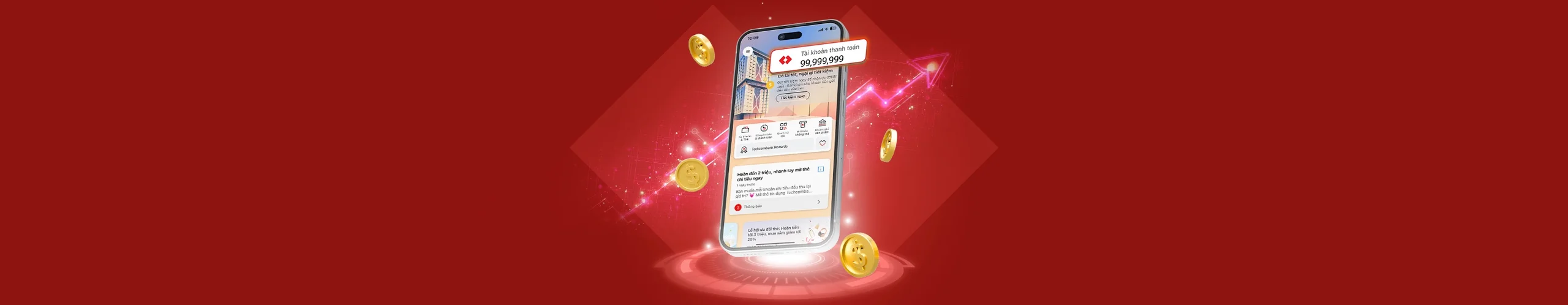 Techcombank sinh lời tự động