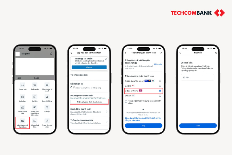 Một số ví điện tử hiện hỗ trợ thanh toán quảng cáo trực tuyến thông qua mã QR. 