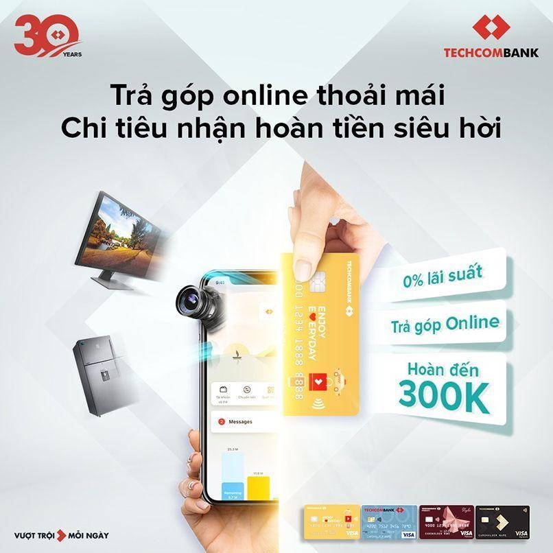 Mở thẻ tín dụng Techcombank, tích điểm mua sắm cùng (Lưu ý, chương trình khuyến mãi tại các ngân hàng sẽ liên tục được cập nhật nên có thể dẫn đến sự sai lệch về các con số khuyến mãi).