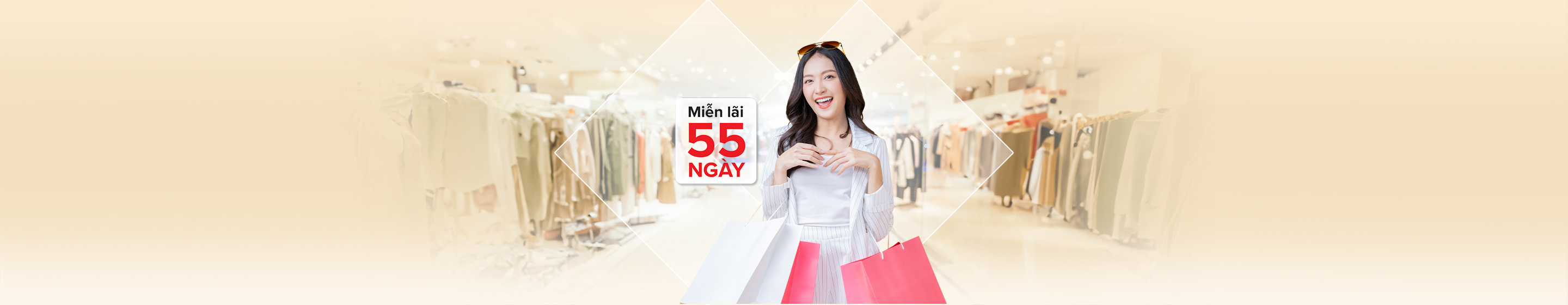 Thẻ tín dụng miễn lãi 55 ngày