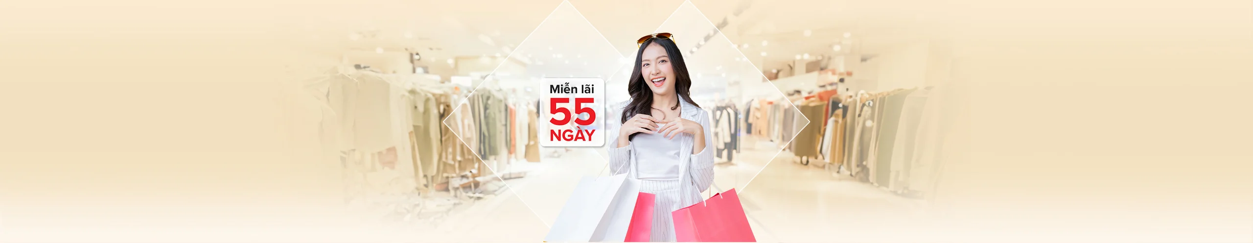 Thẻ tín dụng miễn lãi 55 ngày