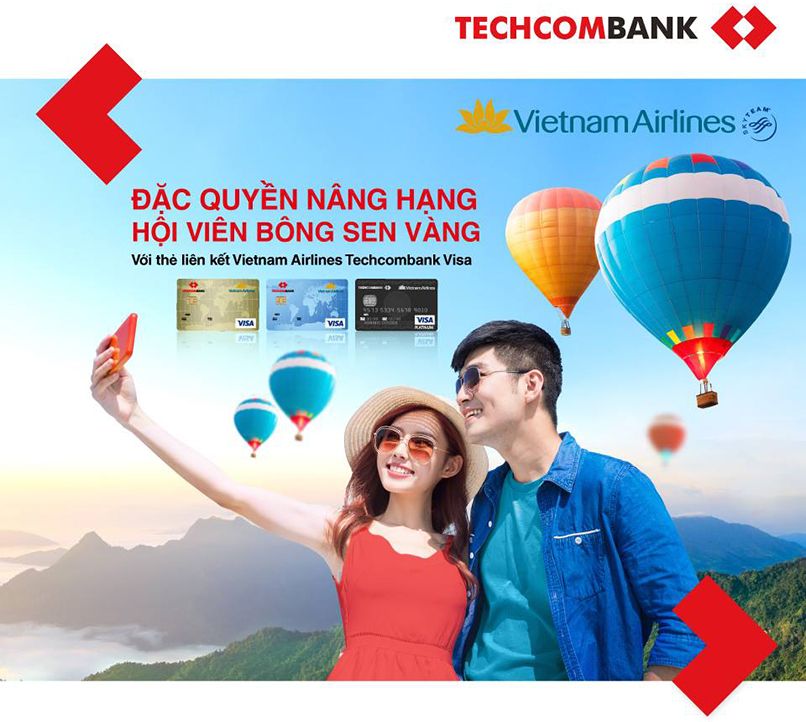 Thẻ tín dụng Vietnam Airlines Techcombank Visa Classic.