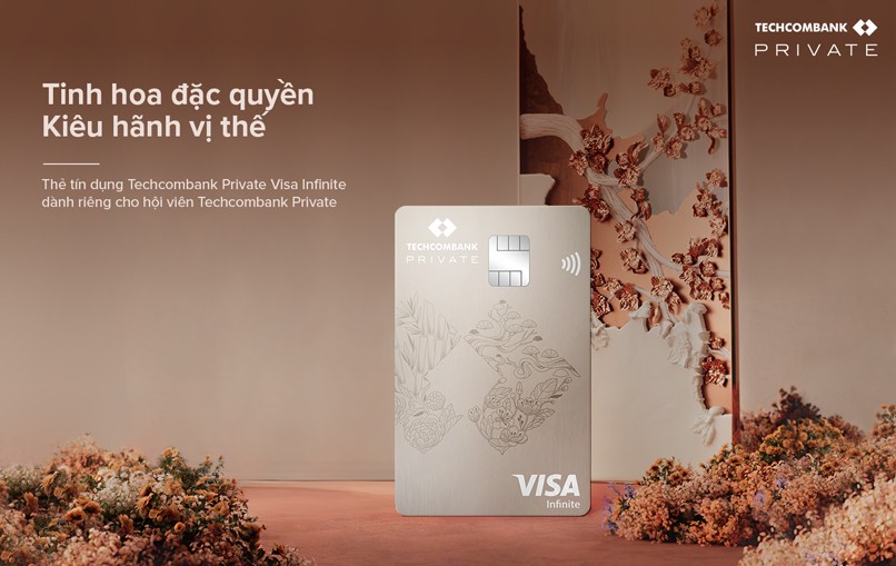 Thẻ tín dụng Techcombank Private Visa Infinite với nhiều ưu đãi đặc quyền, đẳng cấp, xứng tầm thượng lưu cho chủ thẻ.