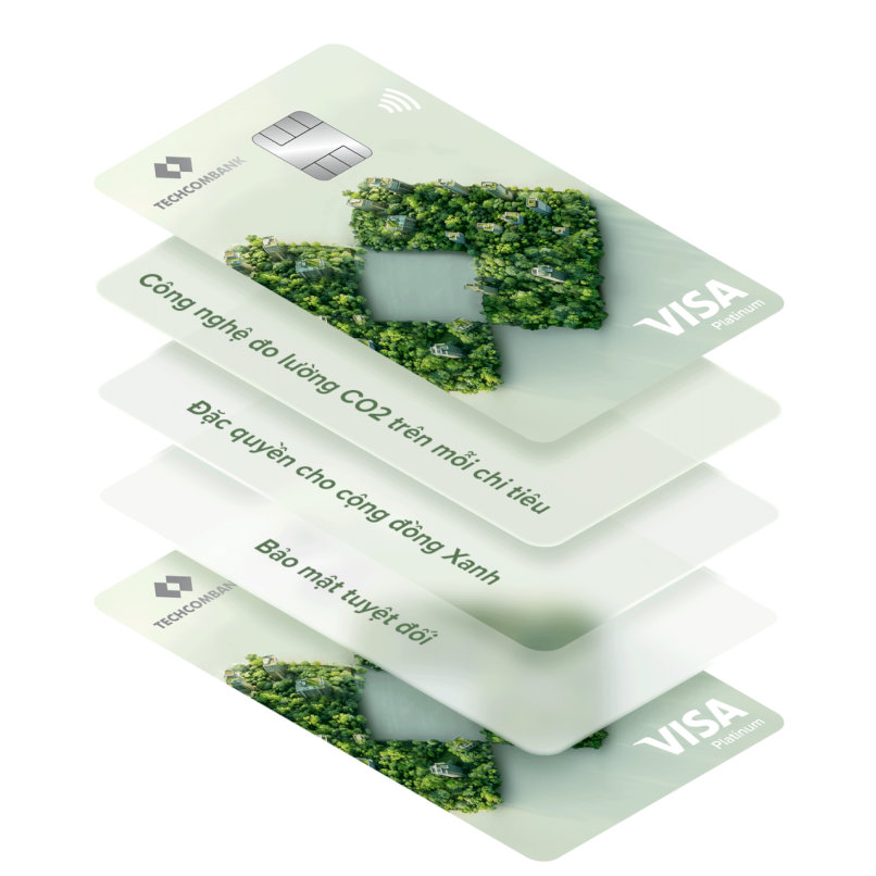 Thẻ tín dụng Techcombank Visa Eco sở hữu các tính năng vượt trội.