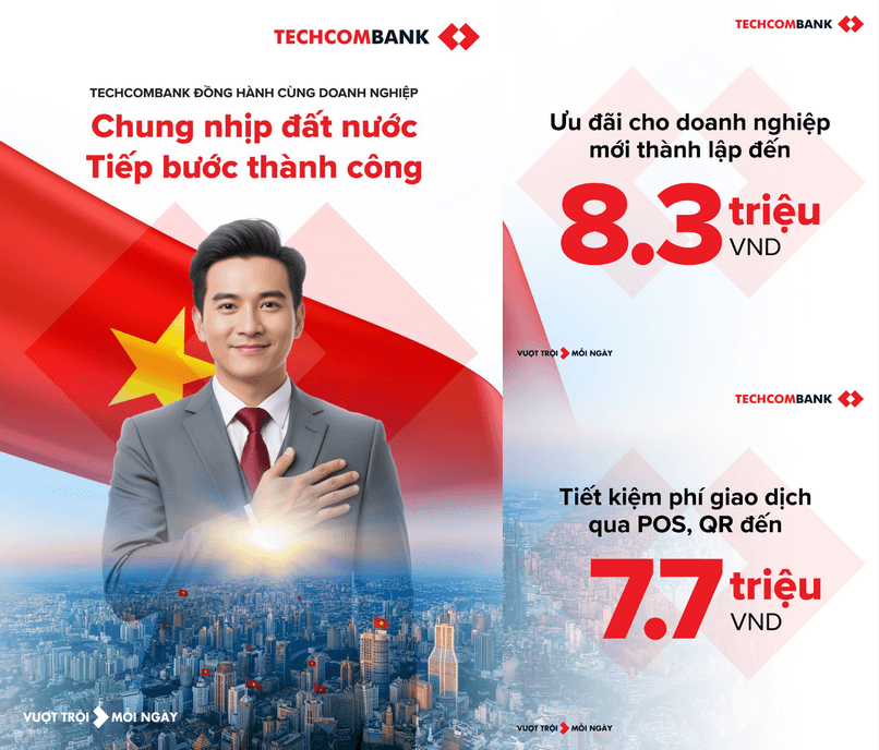Loạt ưu đãi đặc biệt cho doanh nghiệp từ Techcombank Business.