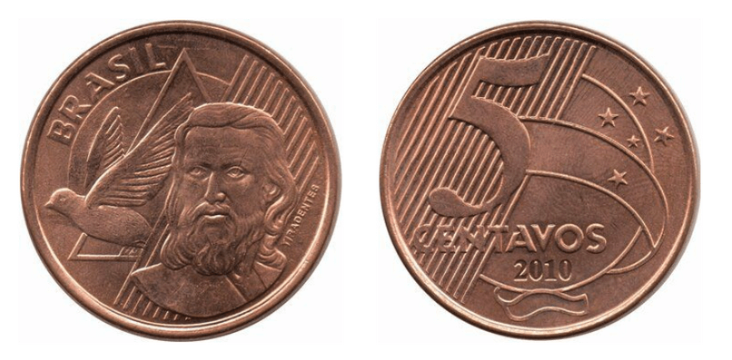 Hình ảnh đồng 5 Centavos Brazil.