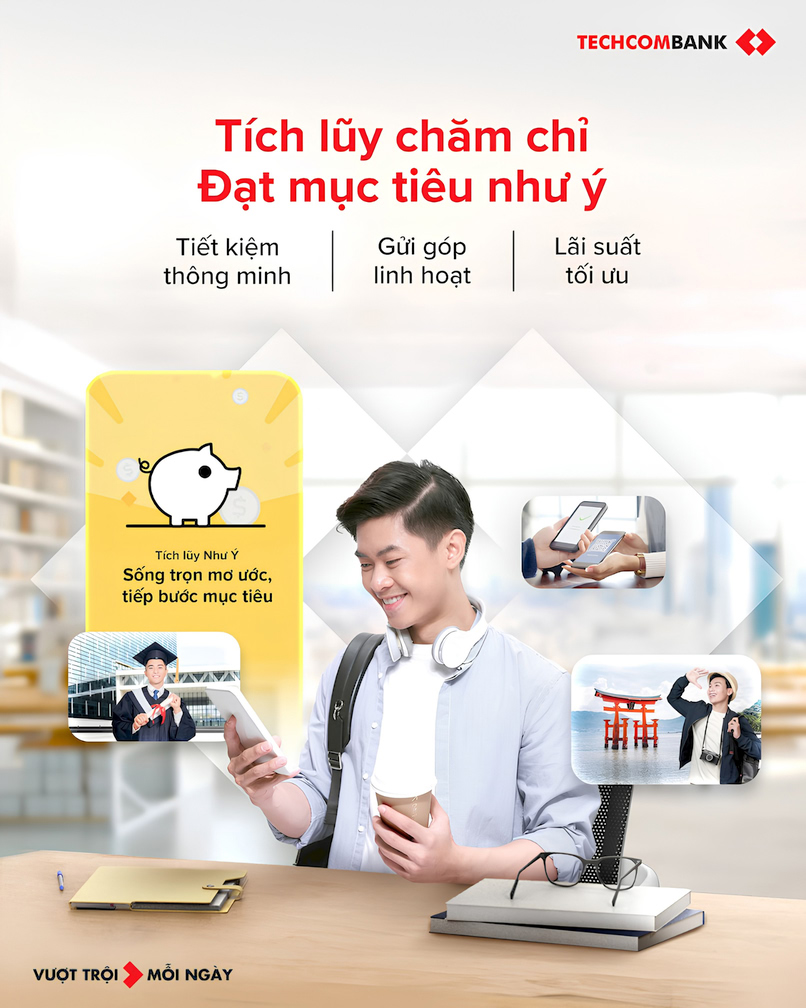 Tích lũy Như Ý mang đến giải pháp gửi góp linh hoạt, giúp khách hàng từng bước hiện thực hóa các mục tiêu tài chính. 