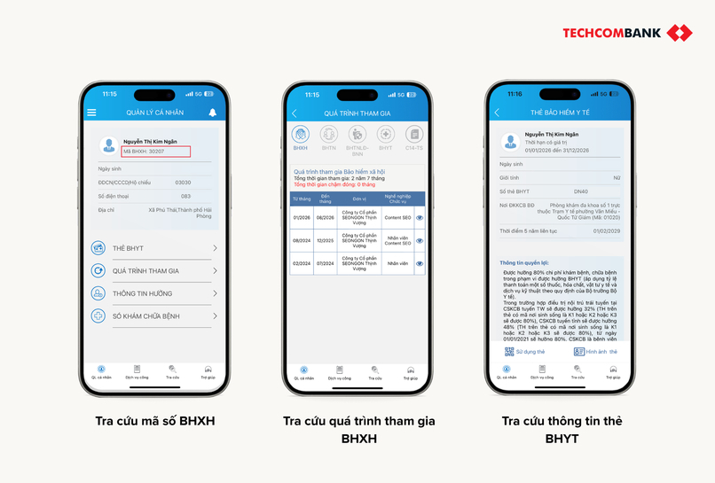 Tra cứu quá trình tham gia BHXH trên ứng dụng VssID.