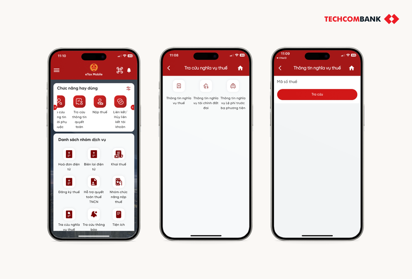 Tra cứu nghĩa vụ thuế trên eTax Mobile.