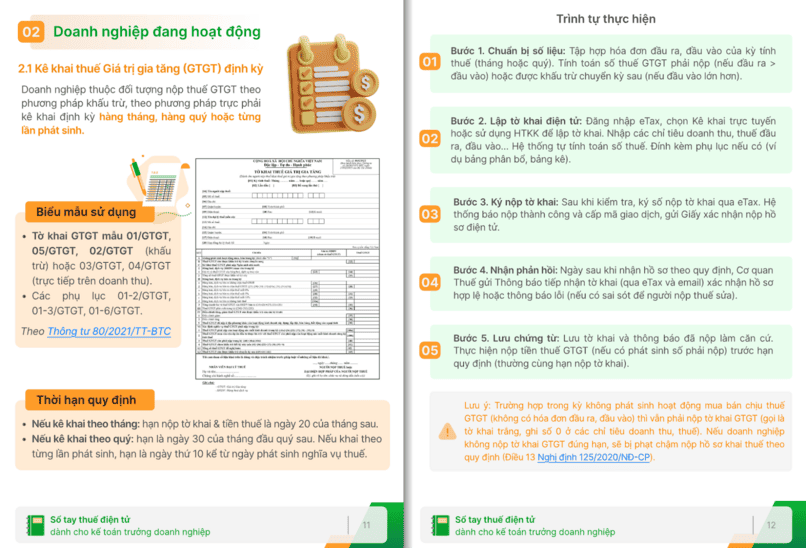 Khai thuế Giá trị gia tăng (GTGT) định kỳ.