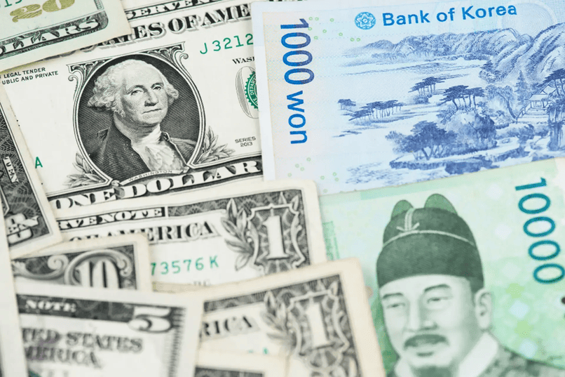 Đô la Mỹ và Won Hàn Quốc là 2 đồng tiền có mối quan hệ mật thiết.