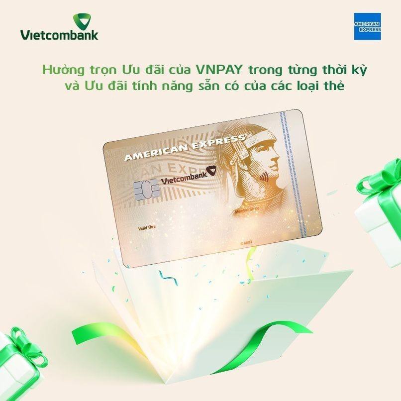 Thẻ Vietcombank American Express với nhiều ưu đãi quốc tế cho người dùng.