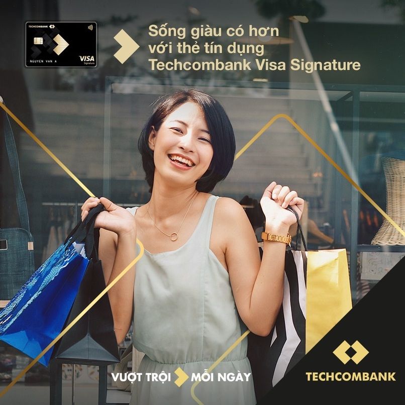 Mở thẻ tín dụng Techcombank Visa Signature