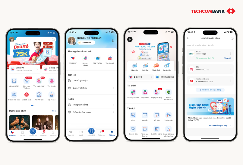 Liên kết tài khoản ngân hàng với VNPAY.