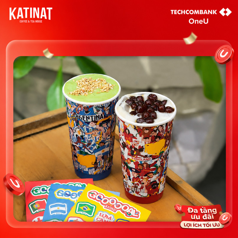 Săn voucher Katinat từ Techcombank OneU.