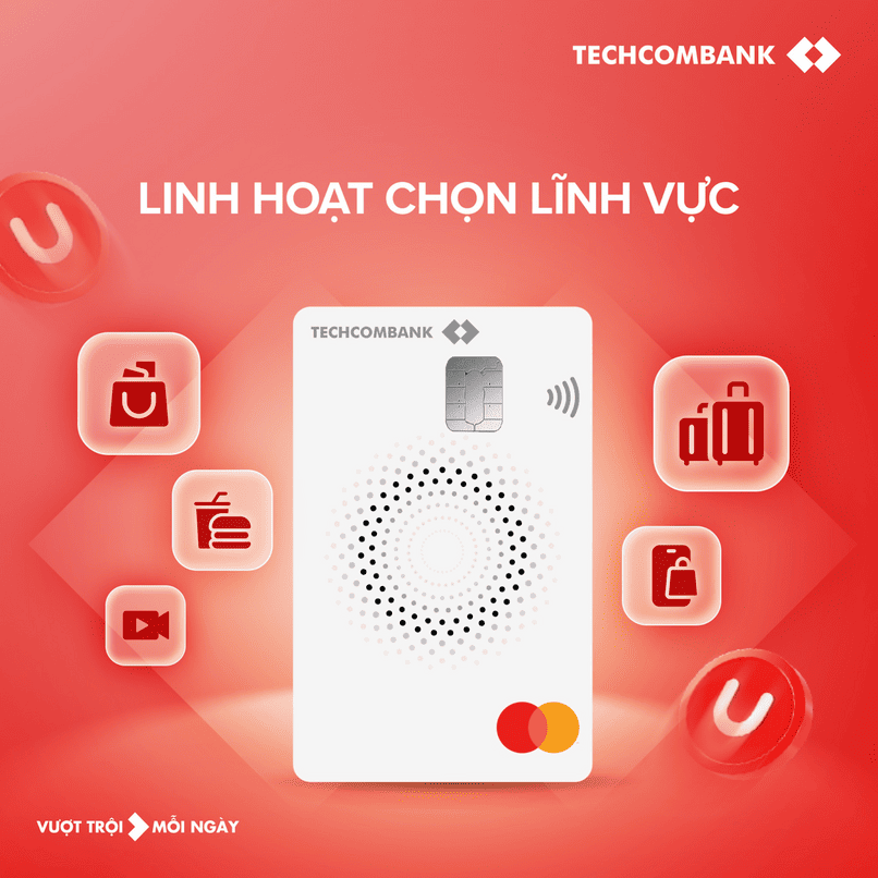 Thẻ tín dụng Techcombank Spark.