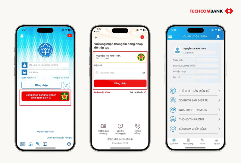 Người dùng có thể đăng nhập VssID bằng tài khoản VNeID mức 2 để truy cập và tra cứu thông tin bảo hiểm mà không cần nhập mật khẩu VssID. 

