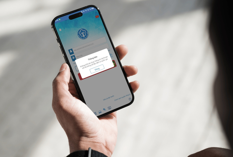 Người dùng có thể gặp lỗi đăng nhập VssID do sai thông tin tài khoản, chưa được phê duyệt hoặc ứng dụng chưa cập nhật. 

