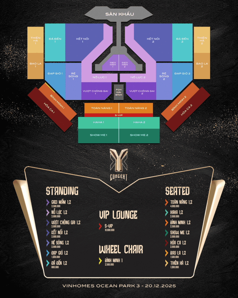 Seatmap của Y CONCERT.