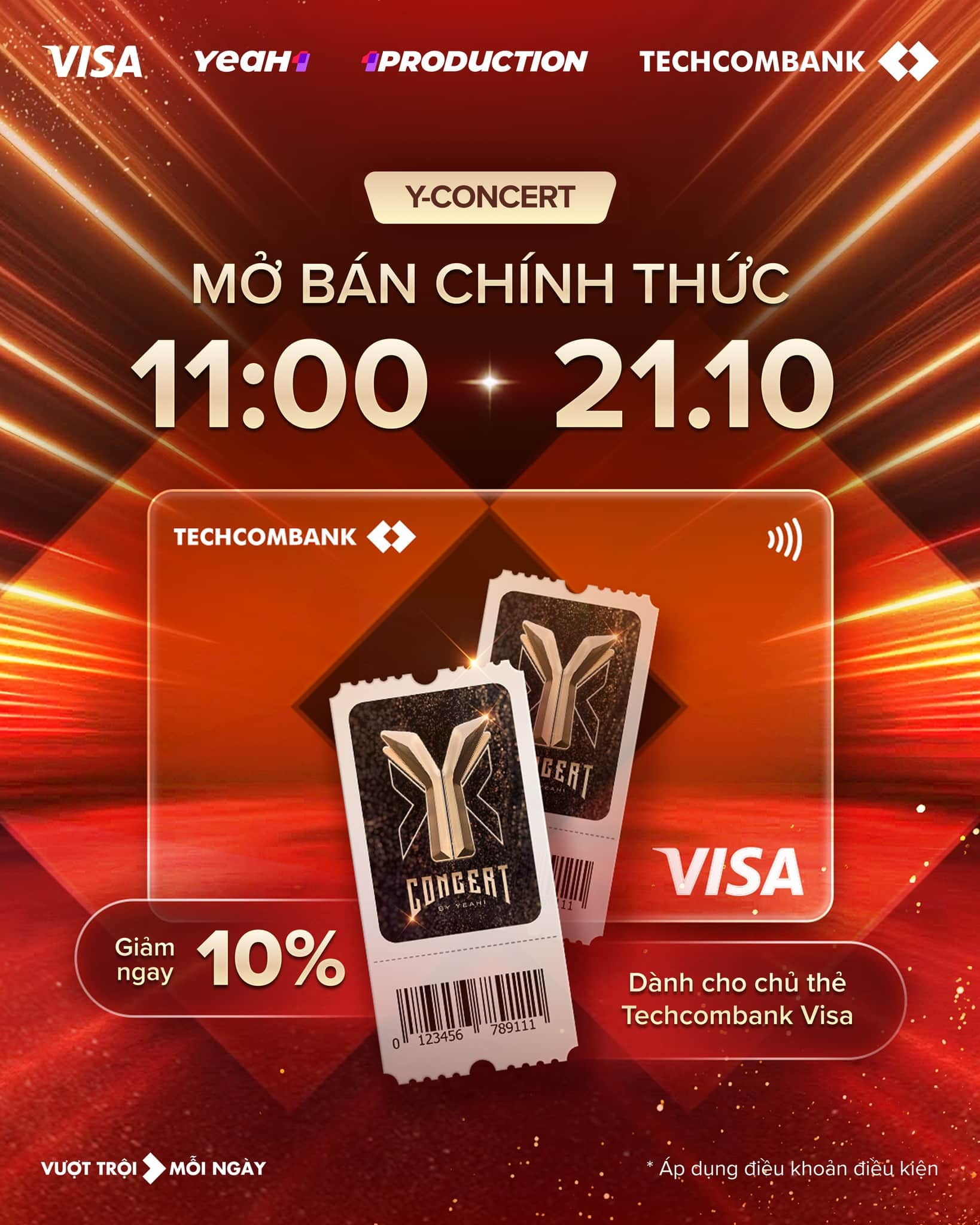 Đặc quyền dành riêng cho chủ thẻ Techcombank Visa