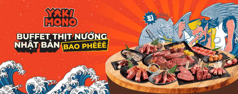 Ăn thịt nướng kiểu Nhật thả ga với điểm U Point tích luỹ.