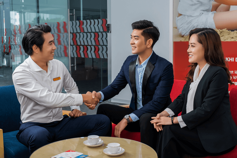 Trong giao dịch bảo lãnh ngân hàng thường có 3 bên tham gia.