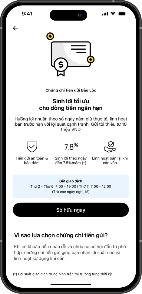 mua chung chi tien gui bao loc 