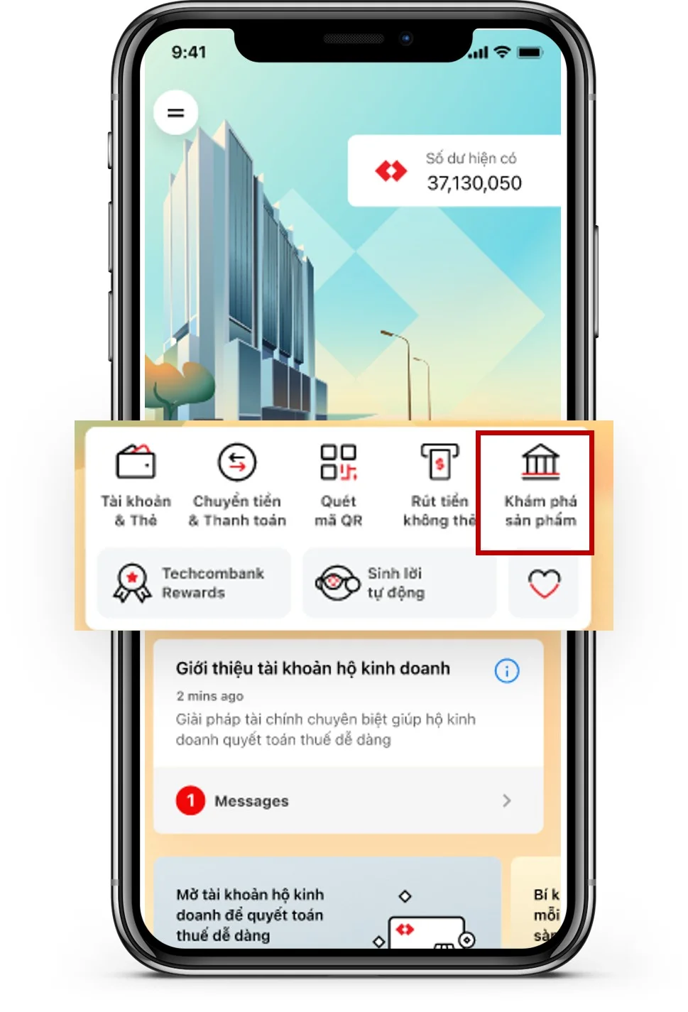 Đăng nhập Techcombank Mobile