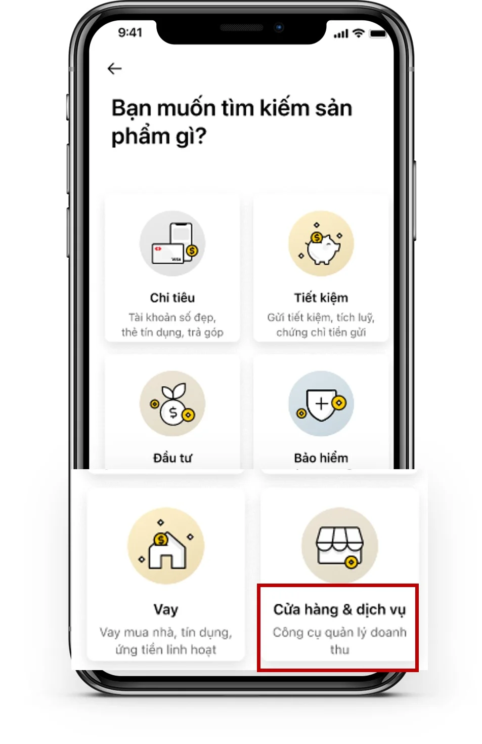 Chọn Khám phá sản phẩm