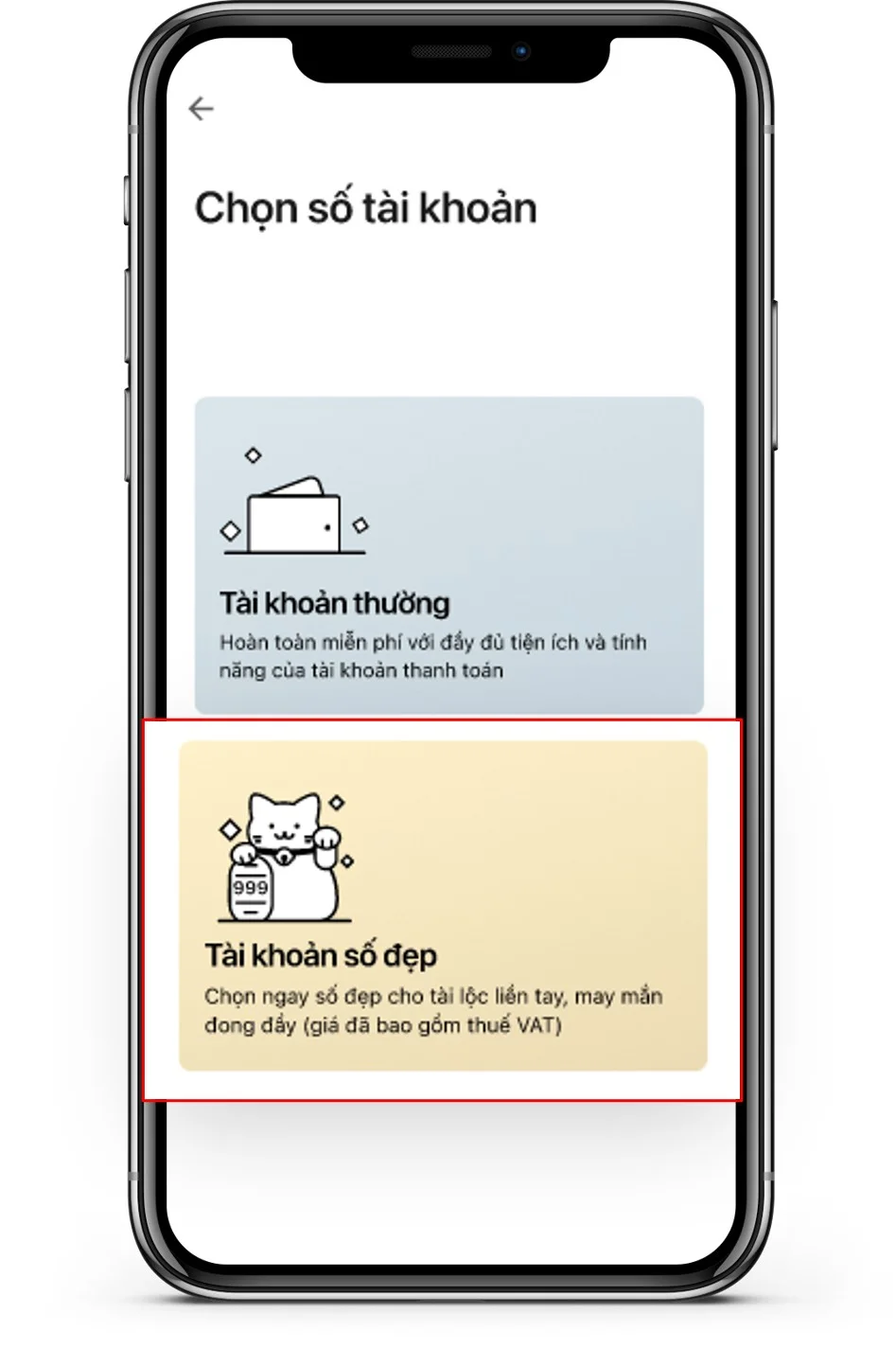 Chọn Tài khoản số đẹp