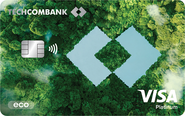 Thẻ ghi nợ Techcombank Visa Eco Platinum