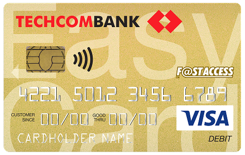 Thẻ ghi nợ Techcombank Visa Gold